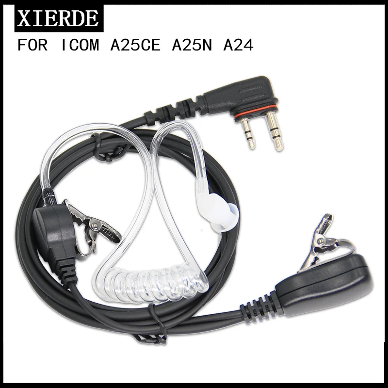 

XIERDE Earplugs Is Suitable For ICOM A25CE A25N A24 Walkie Talkie Earphones Air Duct Earphones