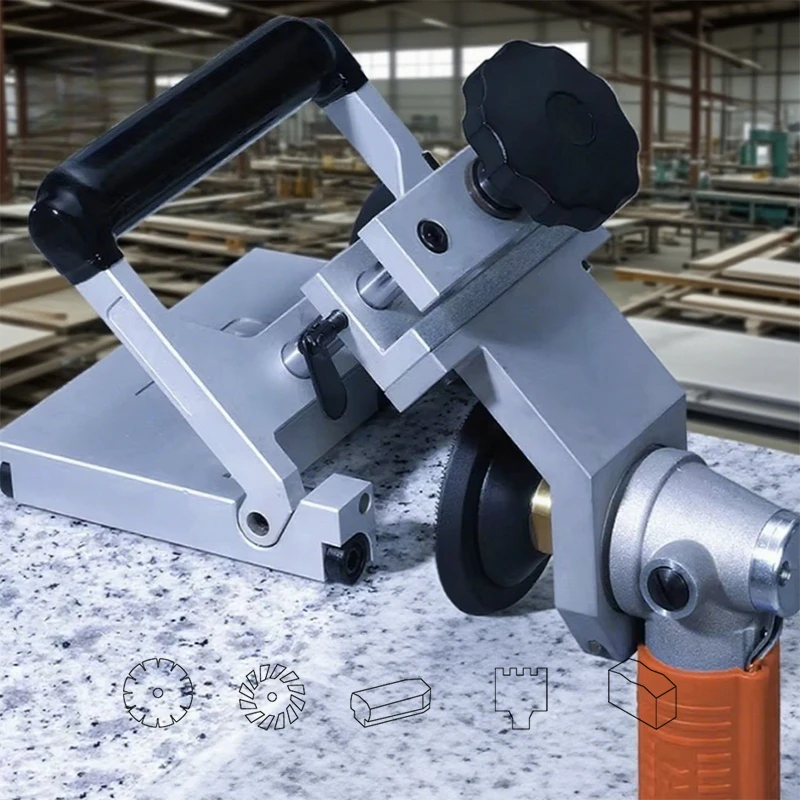 Stone Marble Granite Polishing Auxiliary Base Machine 90 Degree Side Seam Wet Air Sander Polishing Machine Grinder