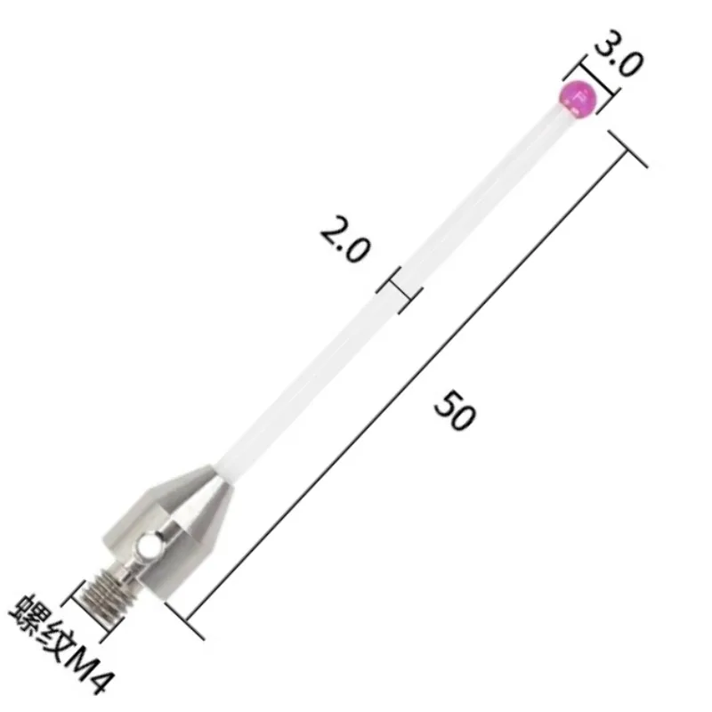 Suitable for 1 Piece of CMM A-5000-3709 Testing Equipment with A 6mm Diameter Ru Ball and Ceramic Rod M4 CMM A-5000-3709
