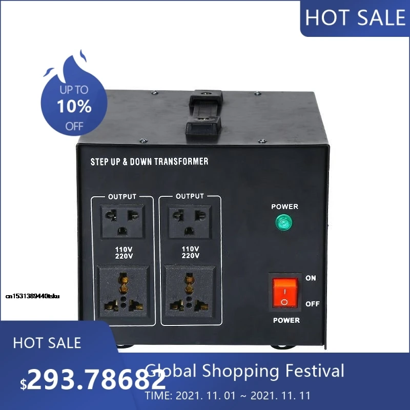 

4018 2000 Вт Производитель Поставляет взаимное преобразование Повышающий трансформатор от 110 до 220 и 220 В до 110 В В Взаимное напряжение 002