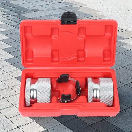 Imagen 2 del producto Juego de herramientas para conductor de sello de horquilla de motocicleta, accesorios para motocicleta, portátil ajustable con caja para motos de cross