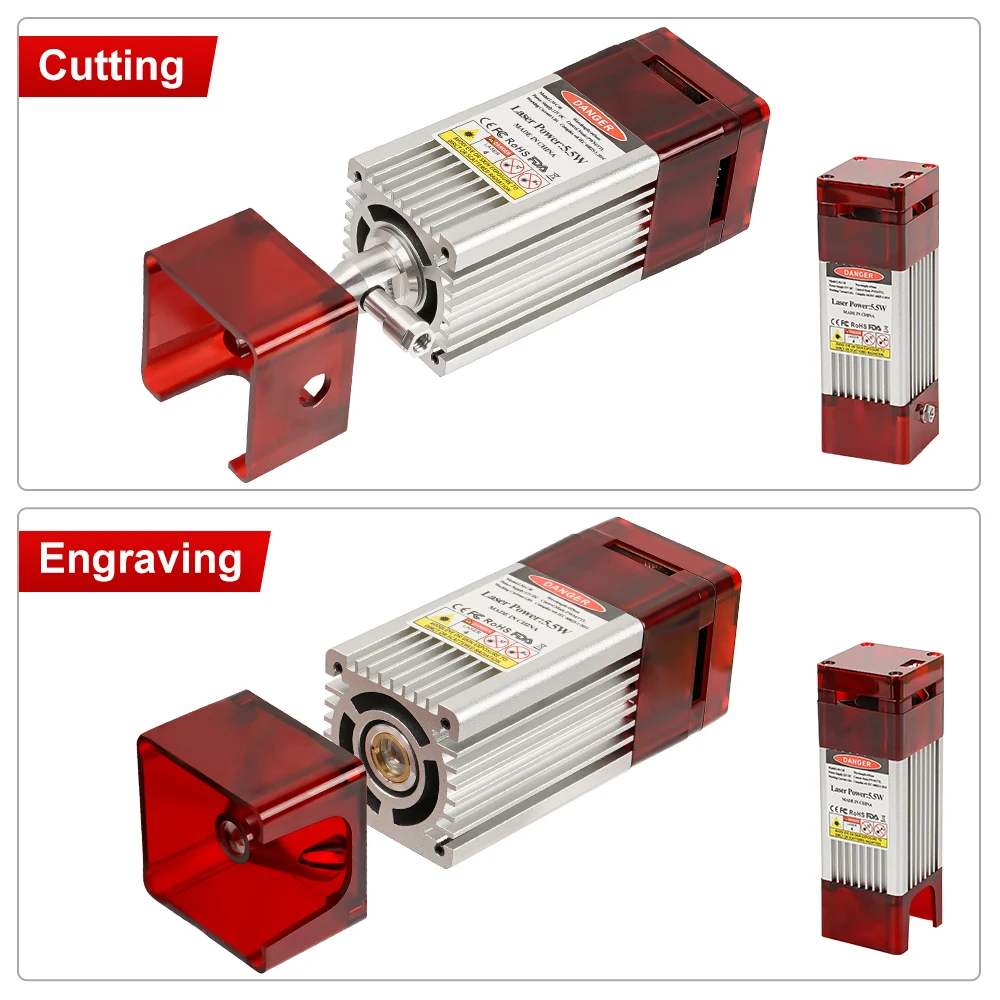 Imagem -04 - Módulo Laser com Cabeça de Assistência a ar Gravação de Metal Máquina-ferramenta para Madeira Tecnologia de Ponto Comprimido Ttl Pwm 10w 445nm