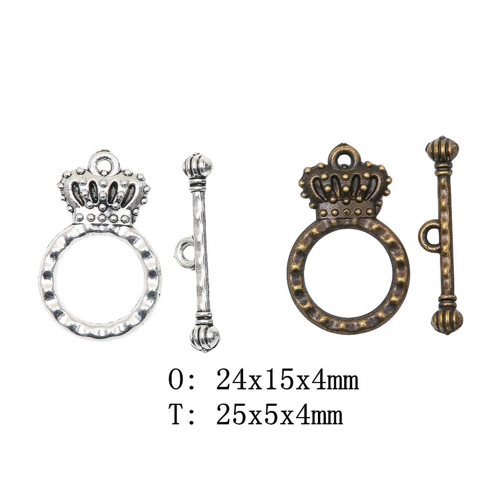 10Sets OT Toggle Clasps Alloy Connector Buckles for DIY Bracelet & Necklace Jewelry Findings EF4246