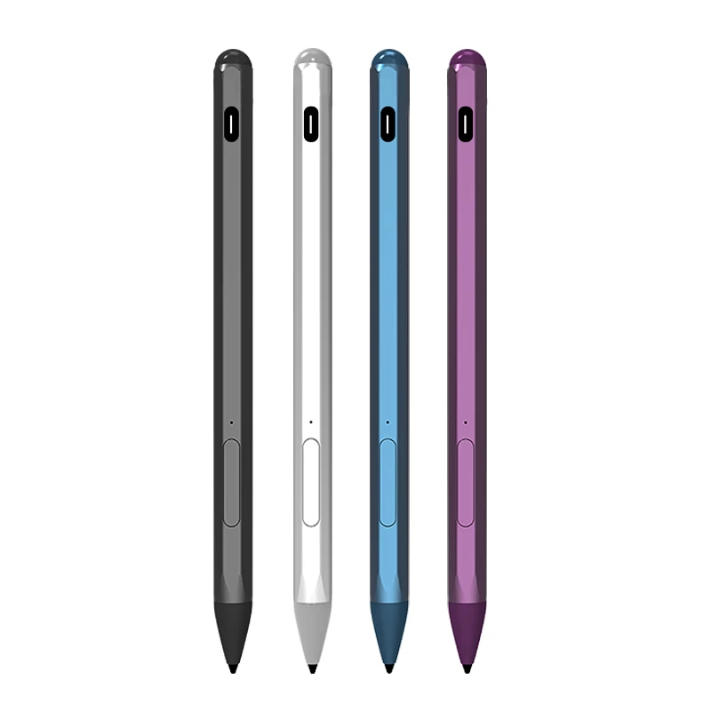 Capacitive Stylus Pen 4096 Pressure Sensitive Active Pen Type-C Rechargeable with 3 Pen Tips for HP Envy X360/Asus Vivobook Flip