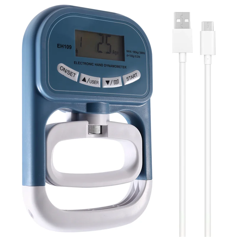 B93B-EH109 Fortschrittlicher Handgriff-Krafttester, digitales Dynamometer, 180 kg/396 lbs maximales Krafttrainingsgerät