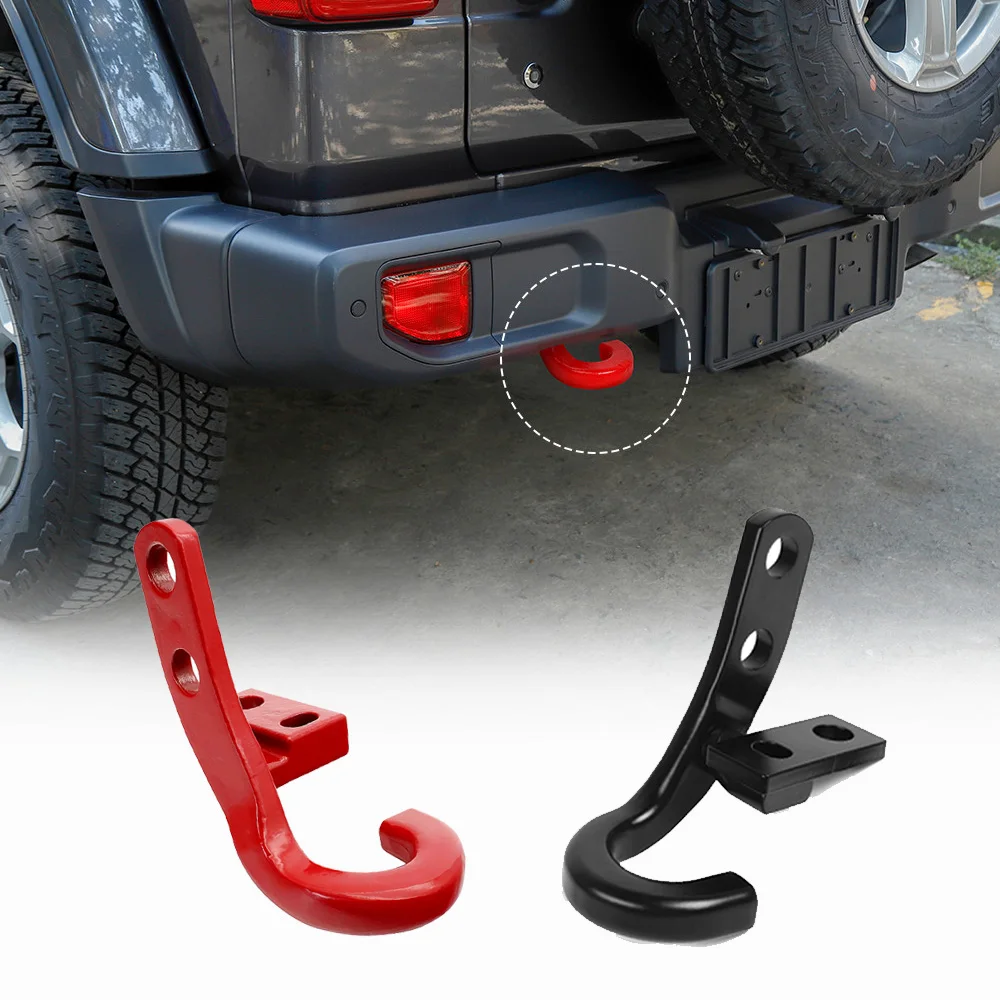 

1SET Rear Tow Hook for Jeep Wrangler Left Trailer Hitch Receiver Towing Hook for Jeep Wrangler JL JK JLU 2018-2021 Accessories