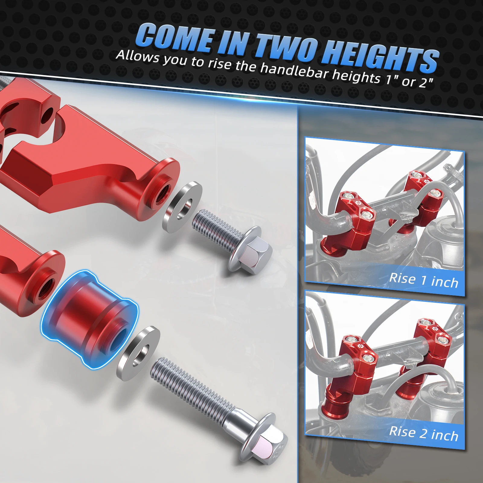 NICECNC Steering Stem Handlebar Clamp For Honda TRX450R 2004-2009 TRX90X TRX90EX TRX700XX TRX400EX TRX300EX TRX250X  TRX400X - view 2