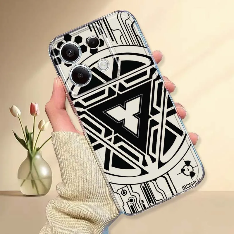 

Marvel Pattern Art Phone Case For Xiaomi Mi Poco F2 F3 F4 F5 F6 X5 X6 X7 Pro TPU Protection Transparent