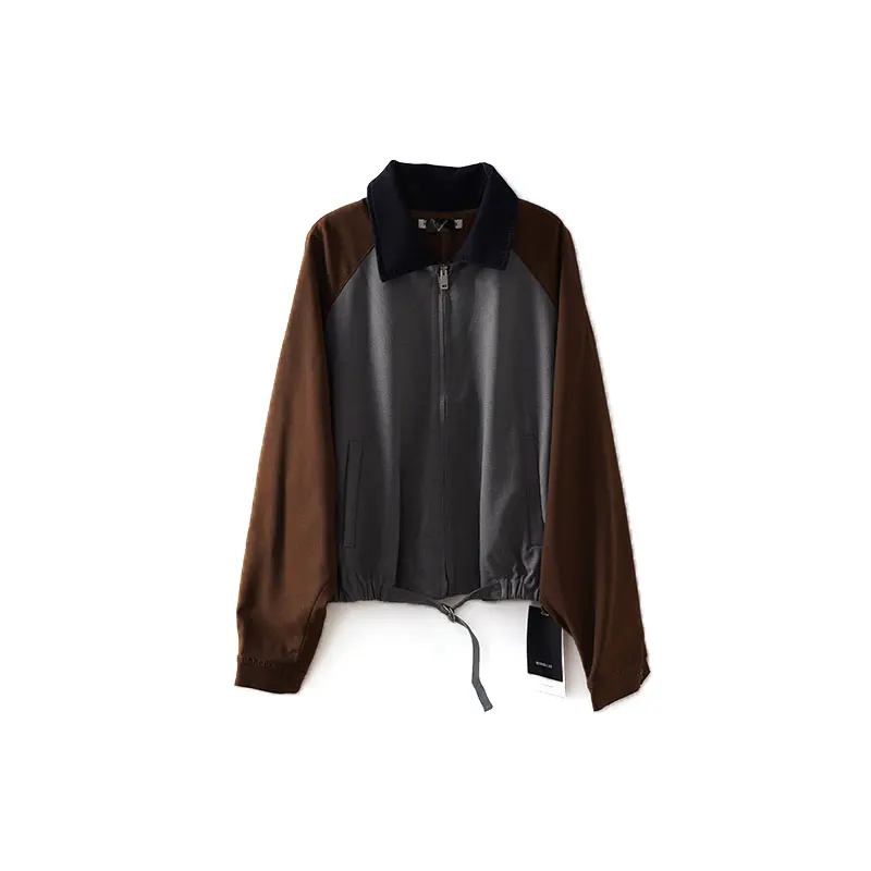 

Bodhl Early Spring Casual Long Sve Collar Jaet Women's oulder Insert Sle Streetwear Pure Color Regular Fit Coat