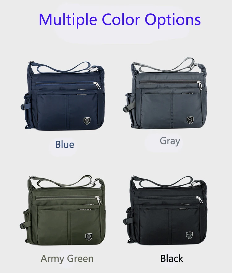 Men's Crossbody Bag Nylon Waterproof Convenient Messenger Bags School Sports Travel Leisure Shoulder Bag Wholesale Dropshipping