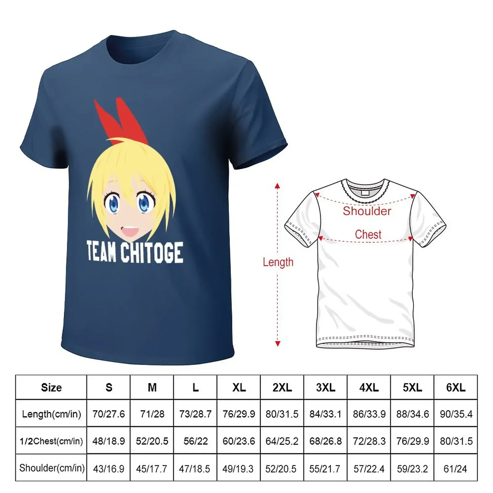 Team Chitoge - Nisekoi T-Shirt plus sizes tops mens graphic t-shirts funny Unisex T-shirts for Men Women Summer Tees Cotton