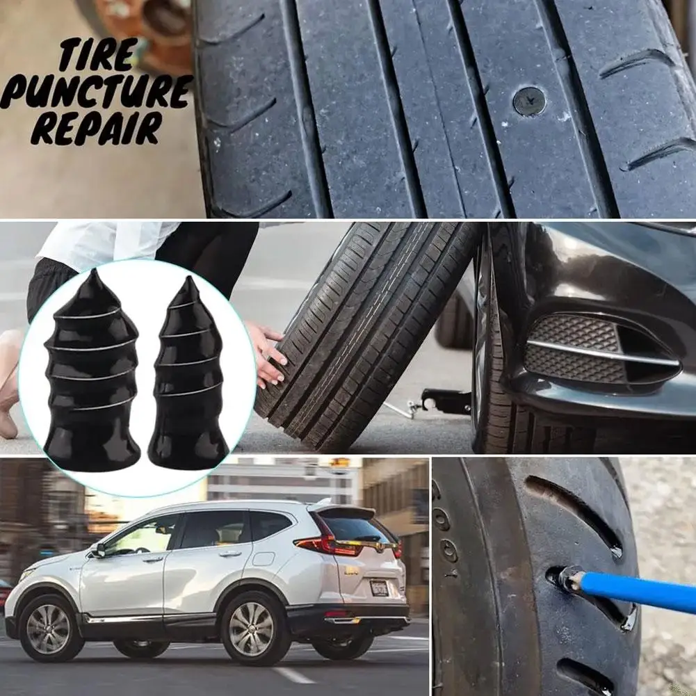 Car Vacuum Tyre Repair Nail Tire Repair Tool Set Cars Truck Rubber Tire Puncture Motorcycle Repair Glue Nails image 5
