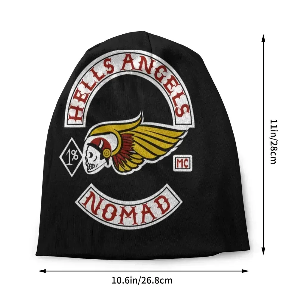 للجنسين الشتاء الدافئة الحياكة قبعة الجحيم الملائكة شعار الهيب هوب السترة كاب