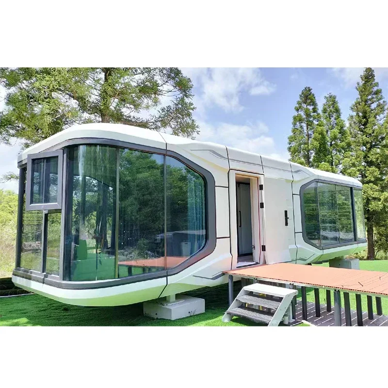 Internet celebrity mobile apartment, space capsule, outdoor finely decorated house