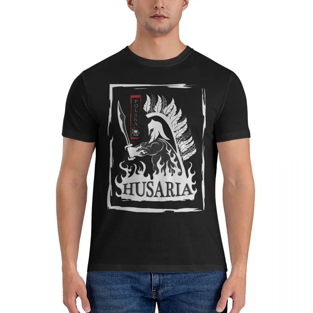 16th Century Polish Polands Men's T Shirt Winged Hussar Funny Tee Shirt Short Sleeve Crewneck Cotton Graphic Printed Clothing