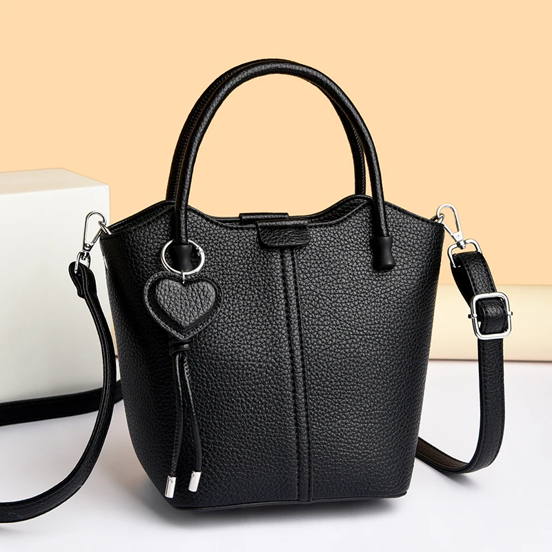 

Fashion PU Leather Shoulder Bags, Women Small Top Handle Crossbody Bag, Vintage Chic & Durable for Daily Use, Luxury Brand Bag