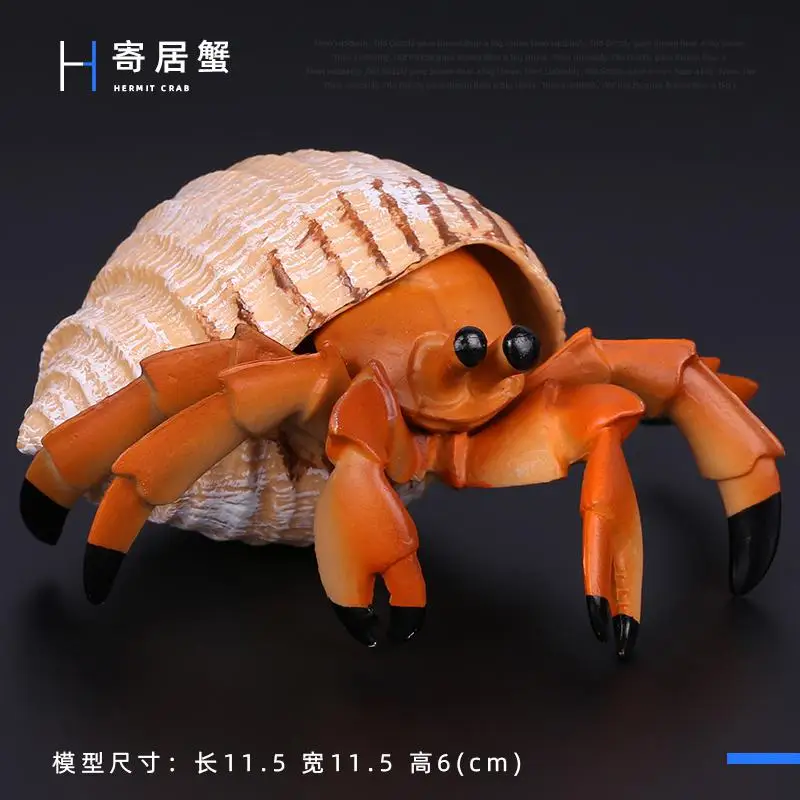 Simulatie Plastic Zeedier Speelgoedfiguren Nautilus, koning Spider Heremietkreeft Zeeleven Dieren Model Collectie Speelgoed