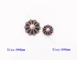 50Pcs Antique Silver Flower Pumpkin Nails Rivet Studs Rivets Punk Rivet Shoes Bag Belt Leathercraft Belt Hardware Rivetback