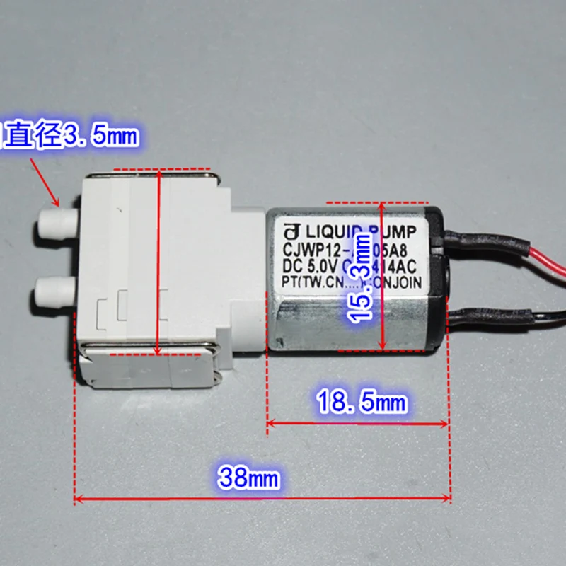 CJWP12 Micro 030 bomba de agua de diafragma DC 3V, 3,7 V, 5V, pequeña Mini bomba de agua de succión autocebante, bomba de líquido, Robot de barrido