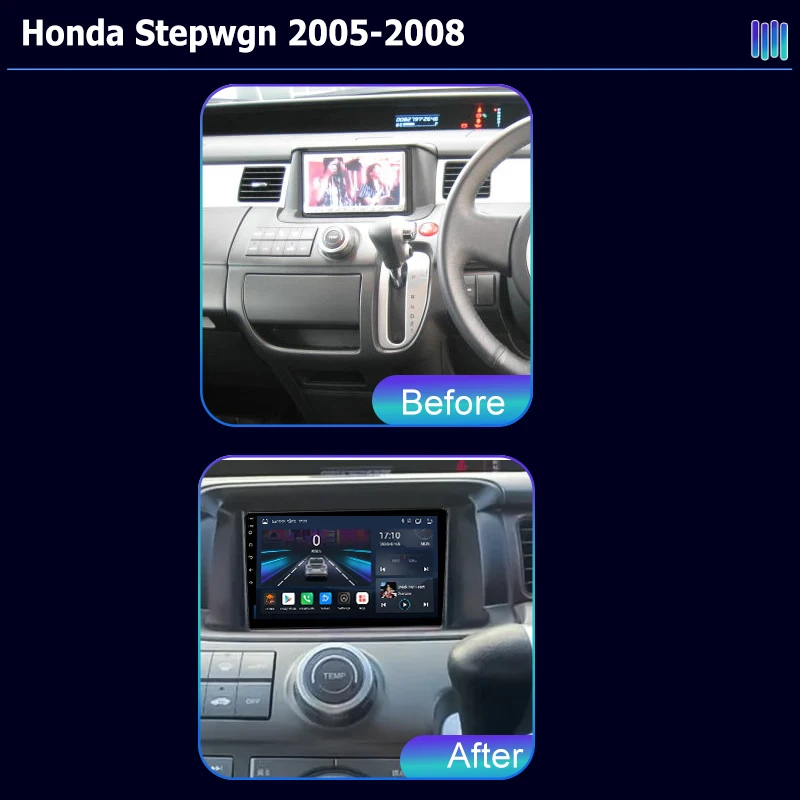 AI VOICE roadivox Android car radio for Honda Stepwgn 2005 2008  stereo GPS Navigation video Multimedia Player tape recorder