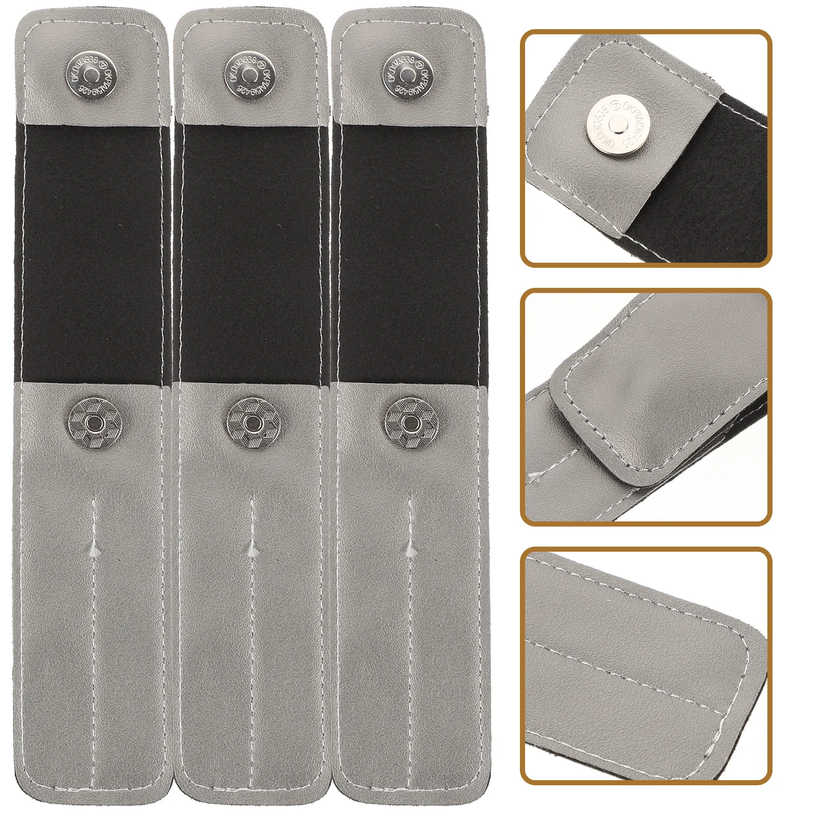 3 stuks wimperpincet tas PU draagbare magnetische kliksluiting compacte lichtgewicht opbergtas voor make-up gereedschap reizen