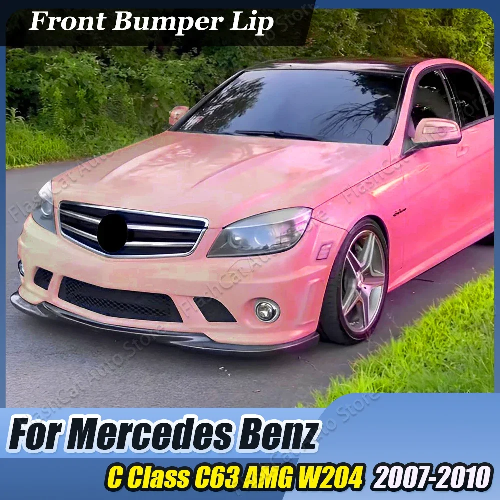 

W204 C63 Car Splitter Diffuser Body Kit Spoiler Front Bumper Lip For Mercedes Benz C Class W204 S204 C63 AMG 2007 2008 2009 2010