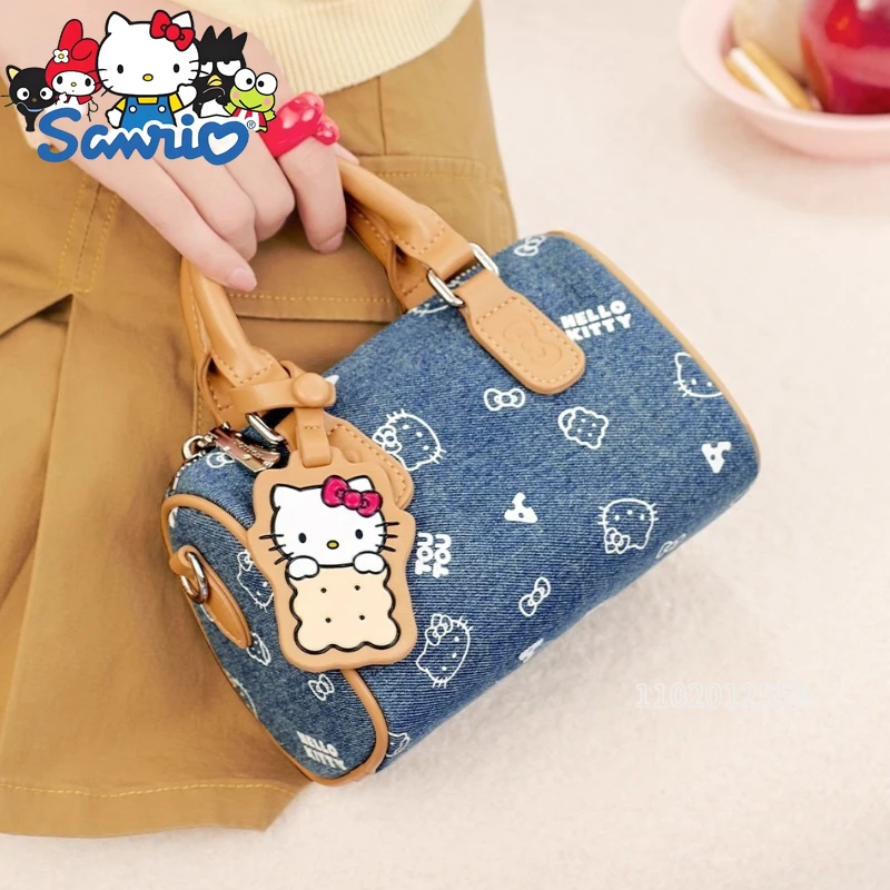  Hello Kitty Original New Mini Women's Handbag Cartoon Cute Women's Shoulder Bag Fashion Trend Mini Casual Women's Bag