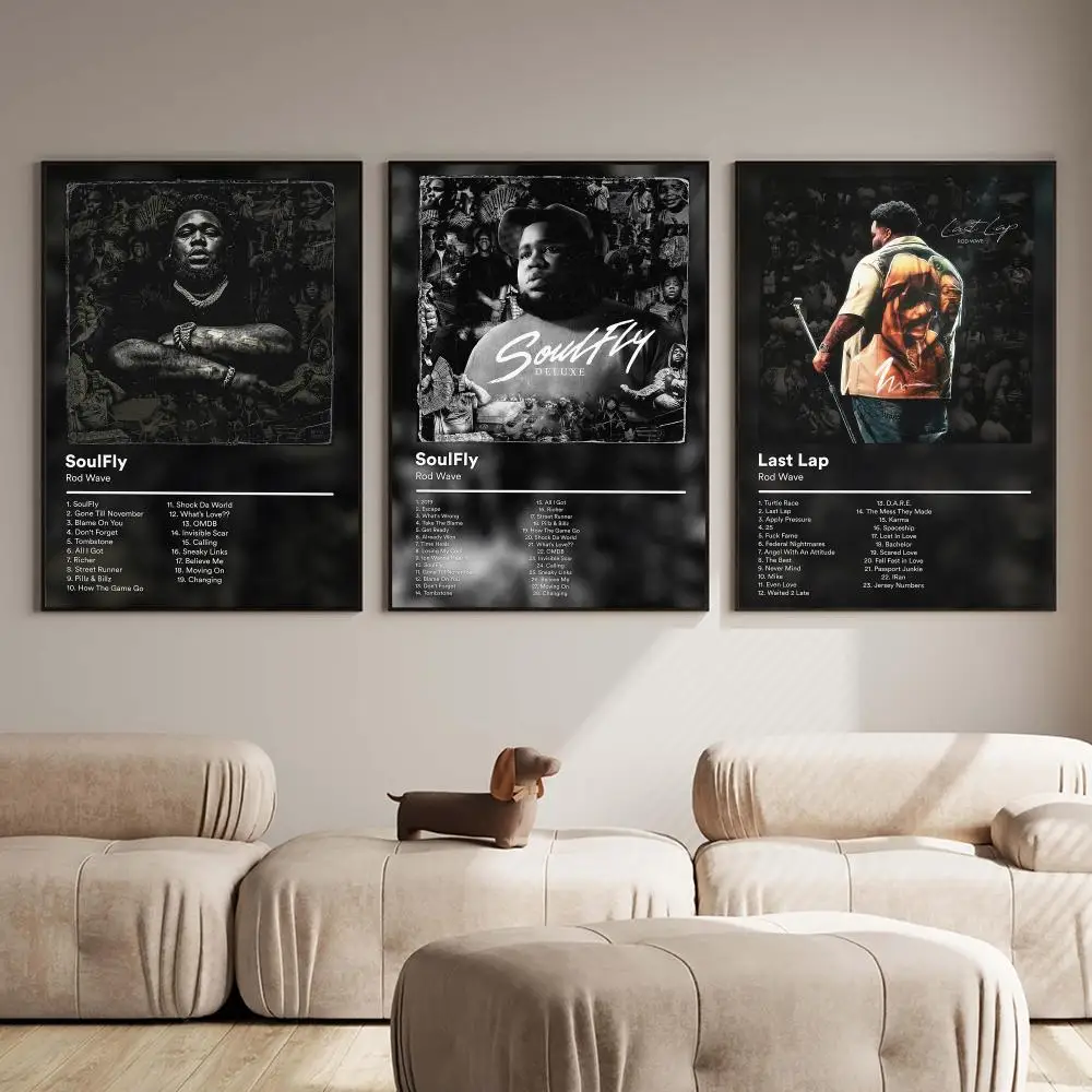 Rapper R-Rod Wave Album Poster PP Wall Decor Posters Celebrity Music Art Prints Bedroom Office Gift