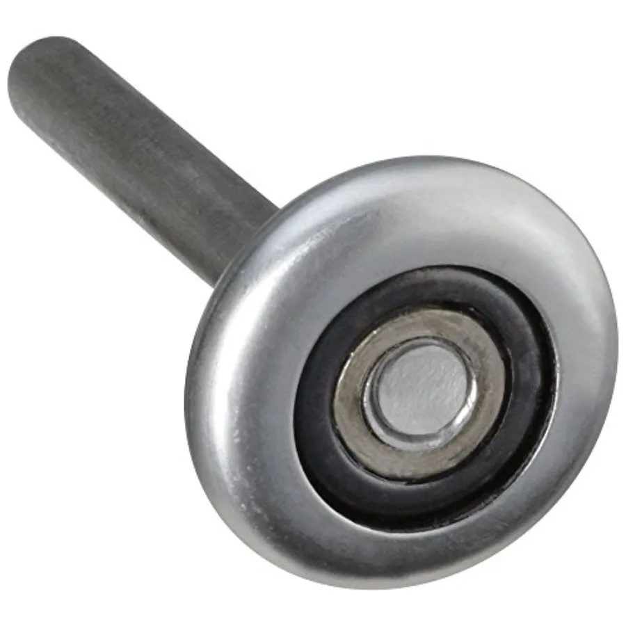 

National Hardware N280-057 V7602 Heavy Duty Rollers in Plain Steel, 2 pack, 1-7/8" roller, 4-3/8" stem, 7/16" shaft