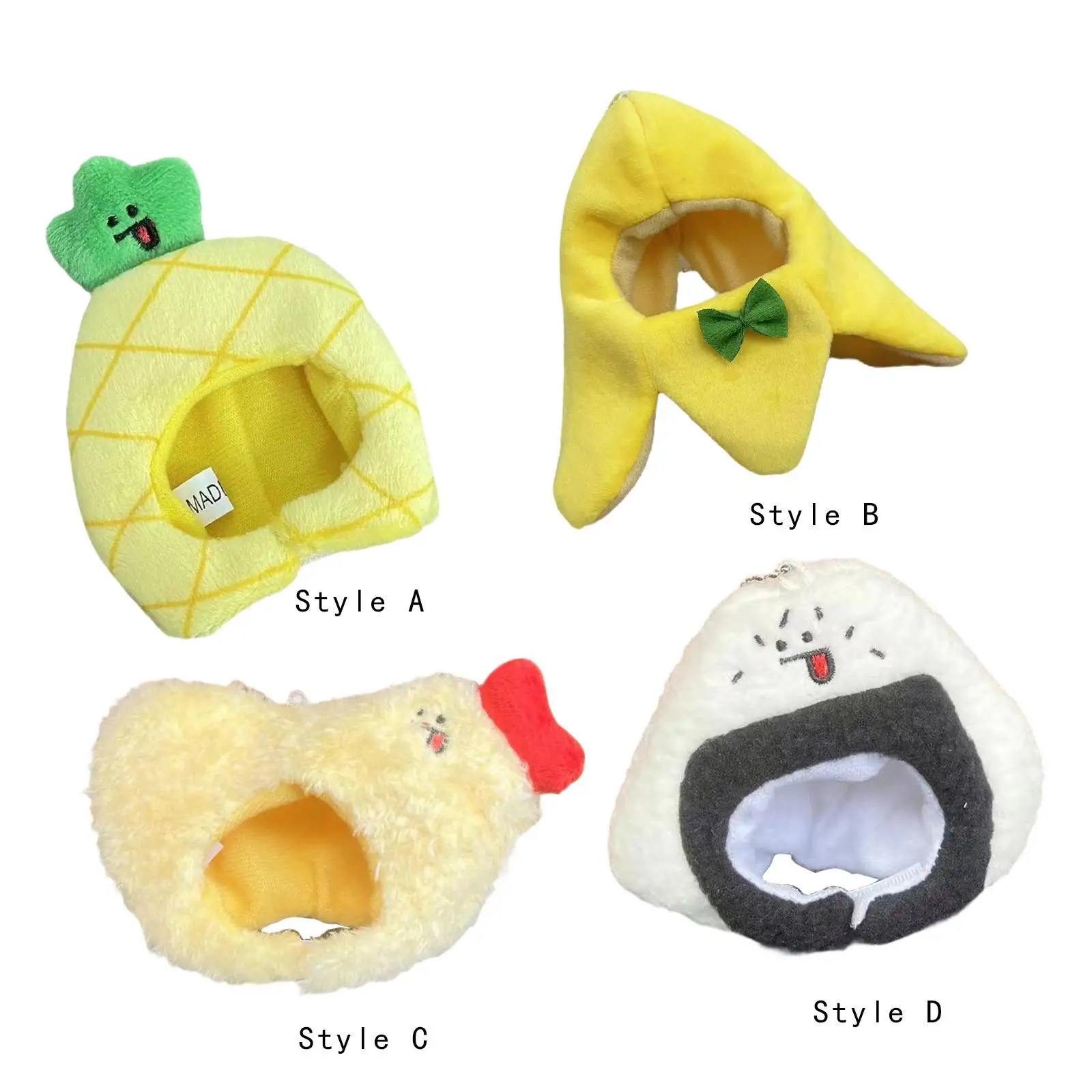 4inch Plush Doll Hat Soft Fabric Lightweight for Photo Prop Pet Cat Headwear