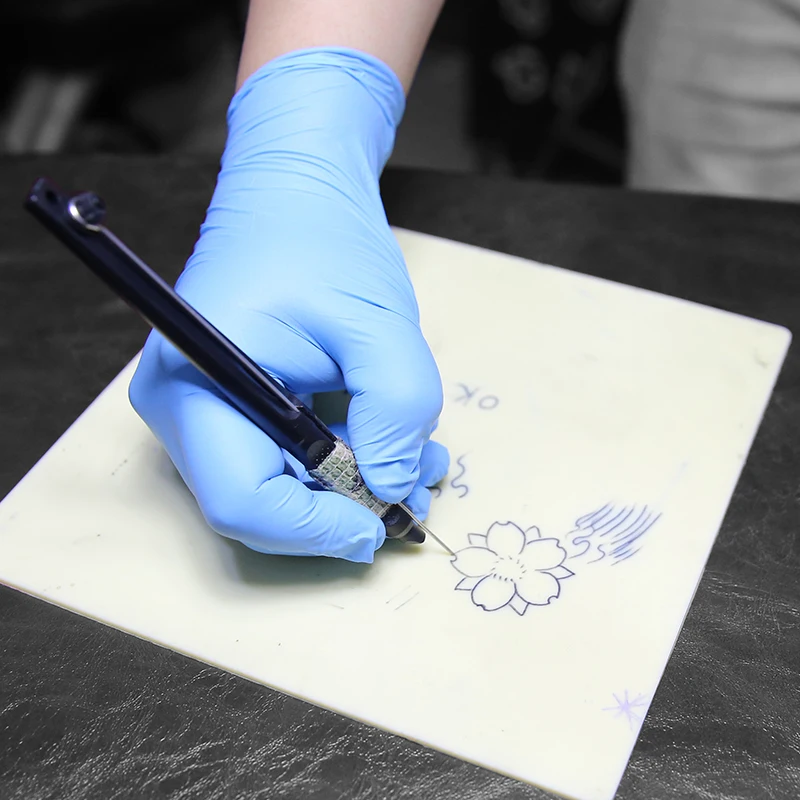 TAIDU Penna a mano per tatuaggio per mini penna per tatuaggio tradizionale con aghi lunghi Attrezzatura per tatuaggio tradizionale per macchinetta per tatuaggi