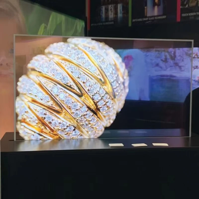 Transparenter Bildschirm Desktop Standing Digital Signage LG Smart TV Kreativer Touchscreen-Display-Monitor