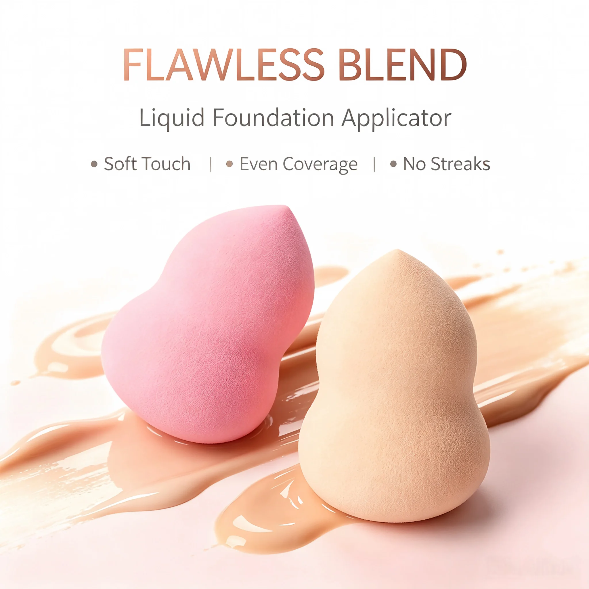 Professional Makeup Sponge Set, Makeup Tools Suitable for Makeup Artists and Beginners, 3 Makeup Sponges, Affordable Luxury Option, Suitable for Makeup and Natural Looks, Recommended Makeup Tools as a Gift, the Best Makeup Gift for Girls