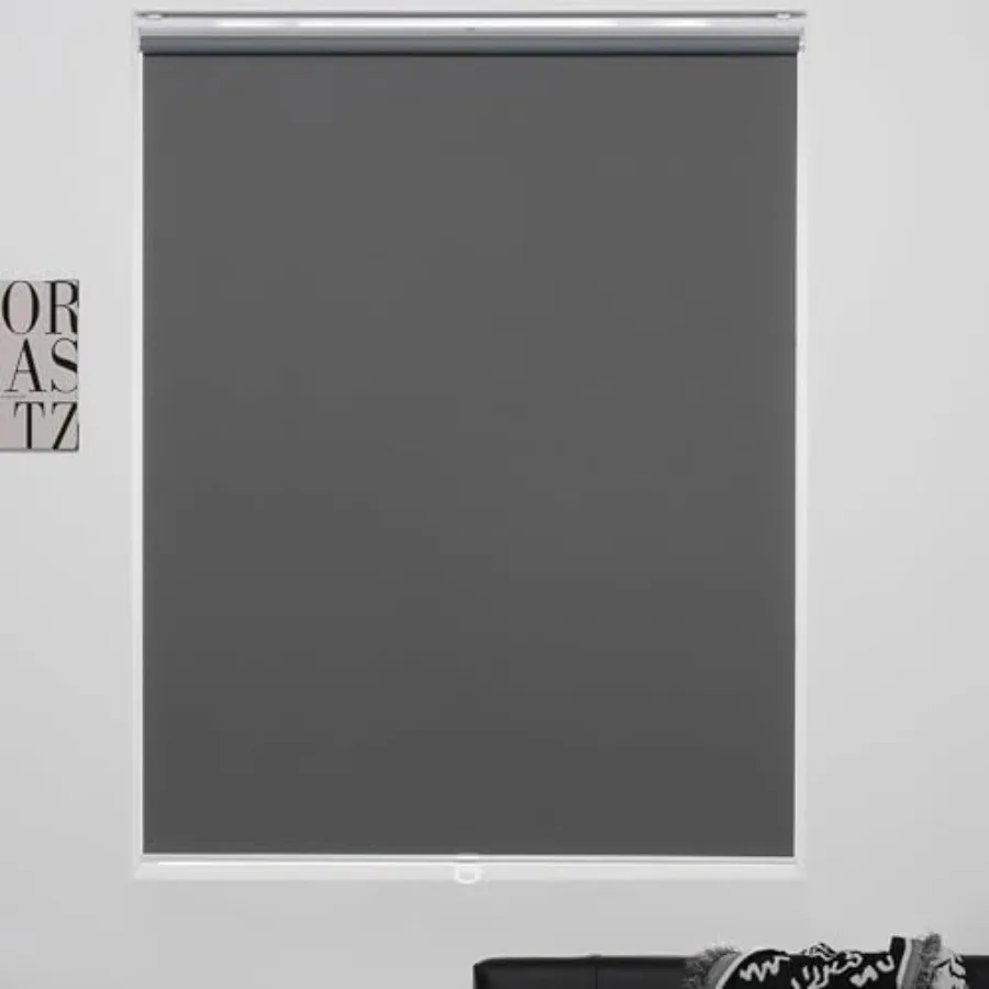 

Cordless Roller Shades 100% out Blinds for Windows and Doors Pull Down Room Darkening Window Shades Easy to Install for Home an