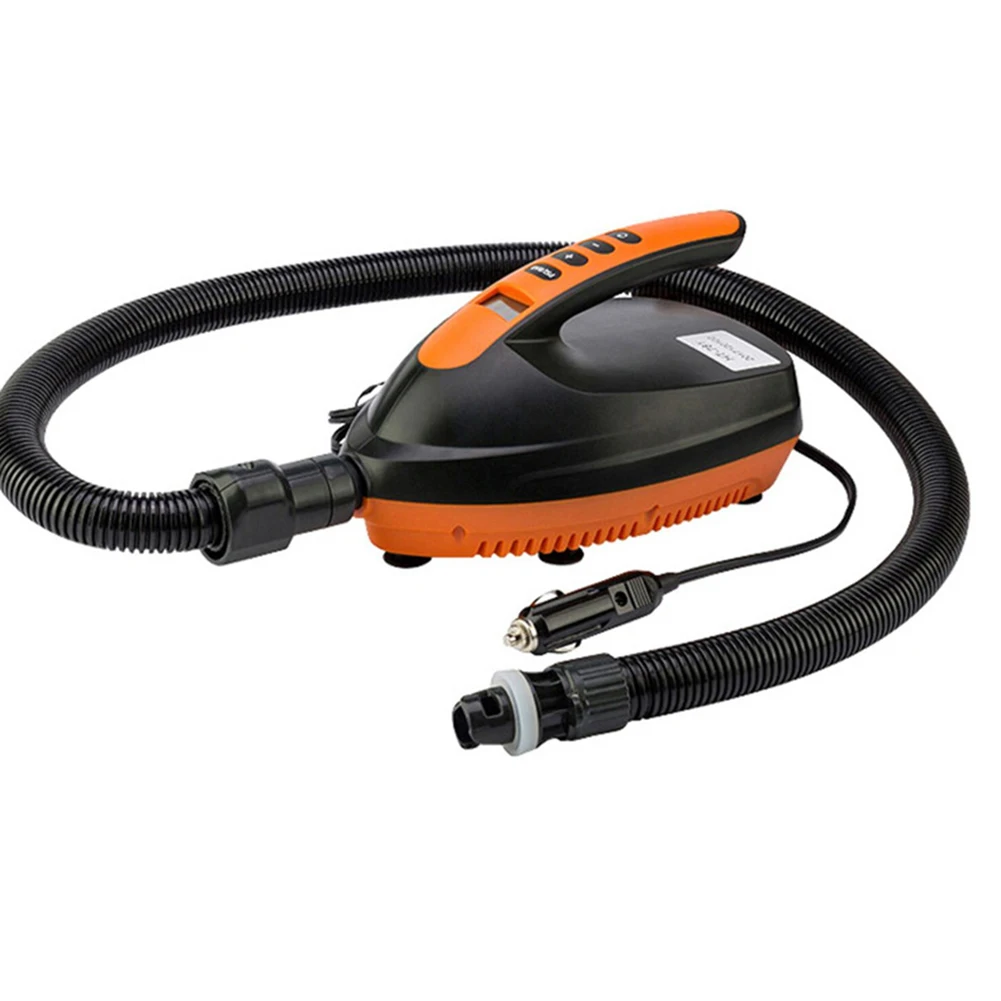 

Air Pump With 6 Nozzles 12V DC Connector Automatically Stop HT-781 HT-782 HT-790 LCD Screen Display Water Sports