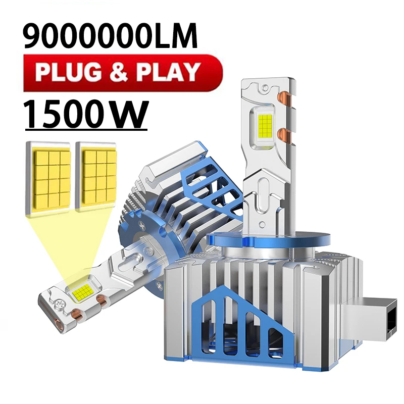 

D3S D1S D2S D4S LED Headlights Canbus 1:1 HID D8S D1R D2R D3R D4R New Upgrade Super Bright Auto Lamp Turbo LED Bulb For Car