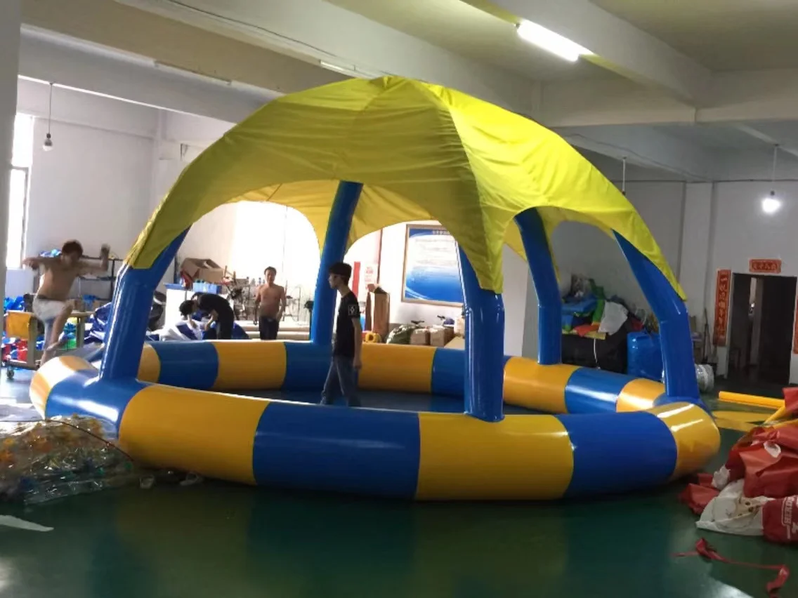 Portable PVC Large Inflatable Round Swimming Pool Deep Water Park Pool for Zorb Ball /Water Walking Ball/ Kids Paddle Boat