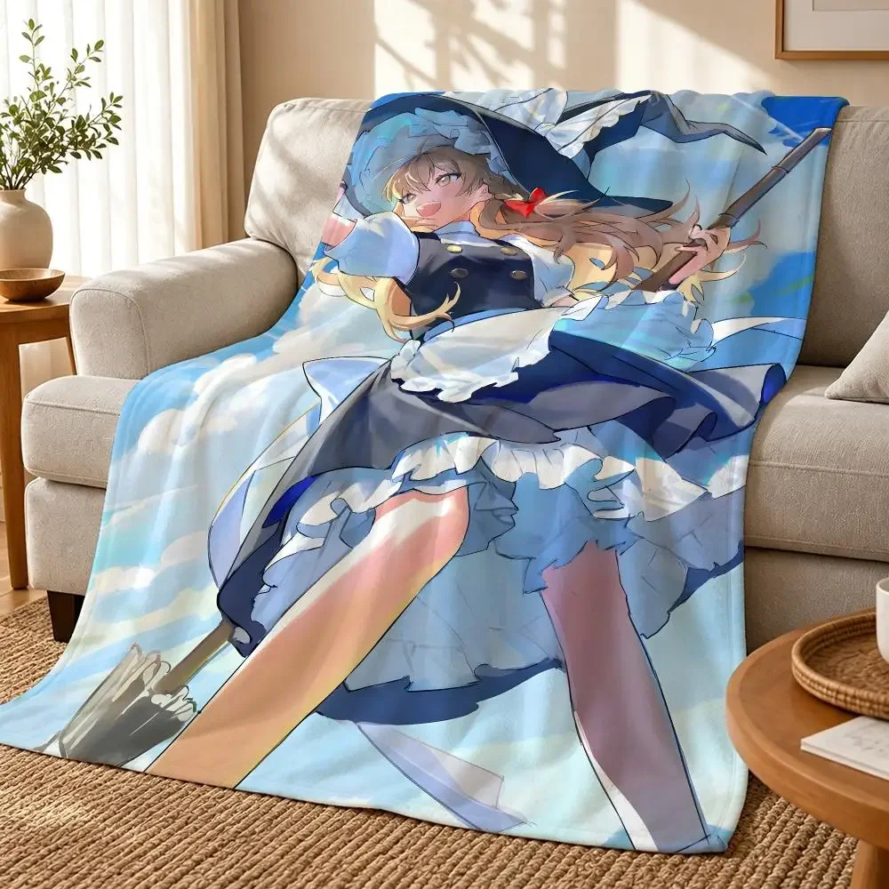 Project   Touhou Project Throw 240g flannel blanket, suitable for sofas, beds, offices, exquisite gift blankets