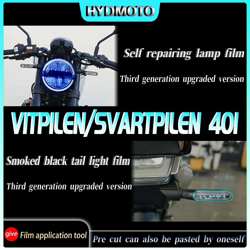 For Husqvarna Svartpilen 401 VITPILEN 401 2019-2023 Headlight film instrument film modification accessories