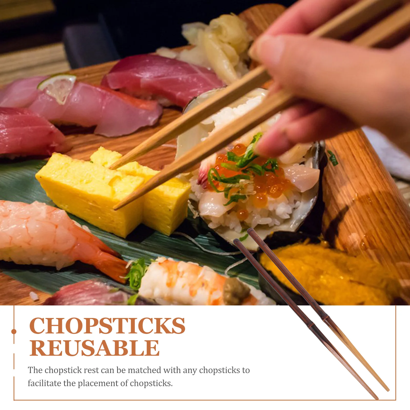 

1Pair Multi Function Reusable Chopsticks Compact Elegant Non Slip for Pot Noodles Household Dinner Accessories