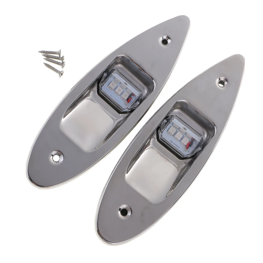 

1 Pair LED Navigation Side Lights, Sailing Signal Lights for Boats, Pontoons