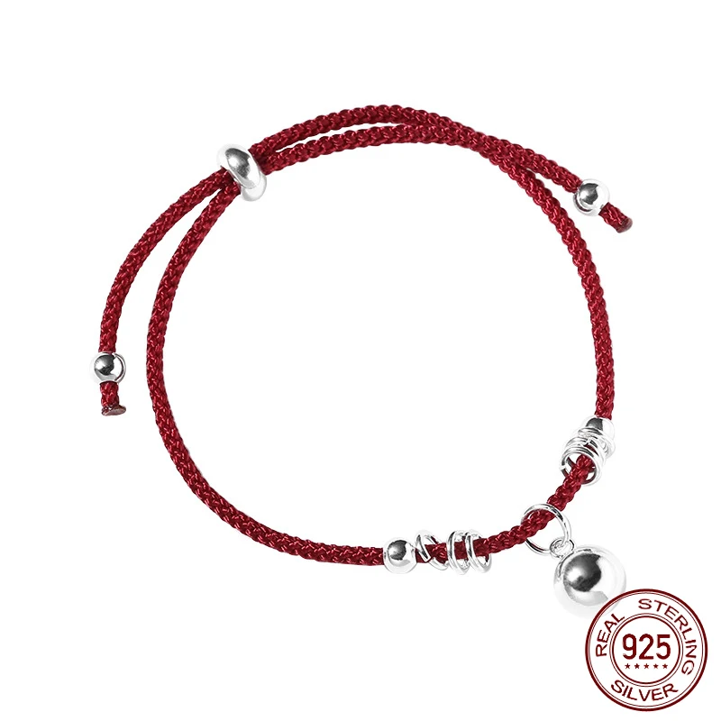 

Женский Регулируемый браслет с веревкой La Monada, из серебра 925 пробы, 16-20 см