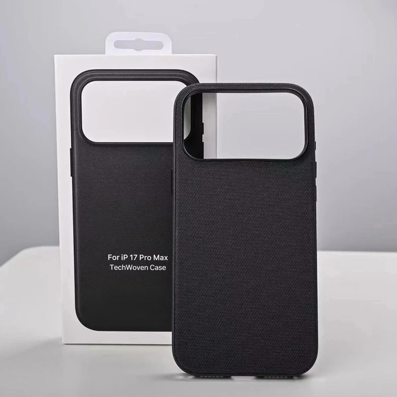 New Original Technology Woven Magnetic Case For iPhone 17 16 15 14 13 Pro Max Fundas For Magsafe Wireless Charger Official Cover view 5