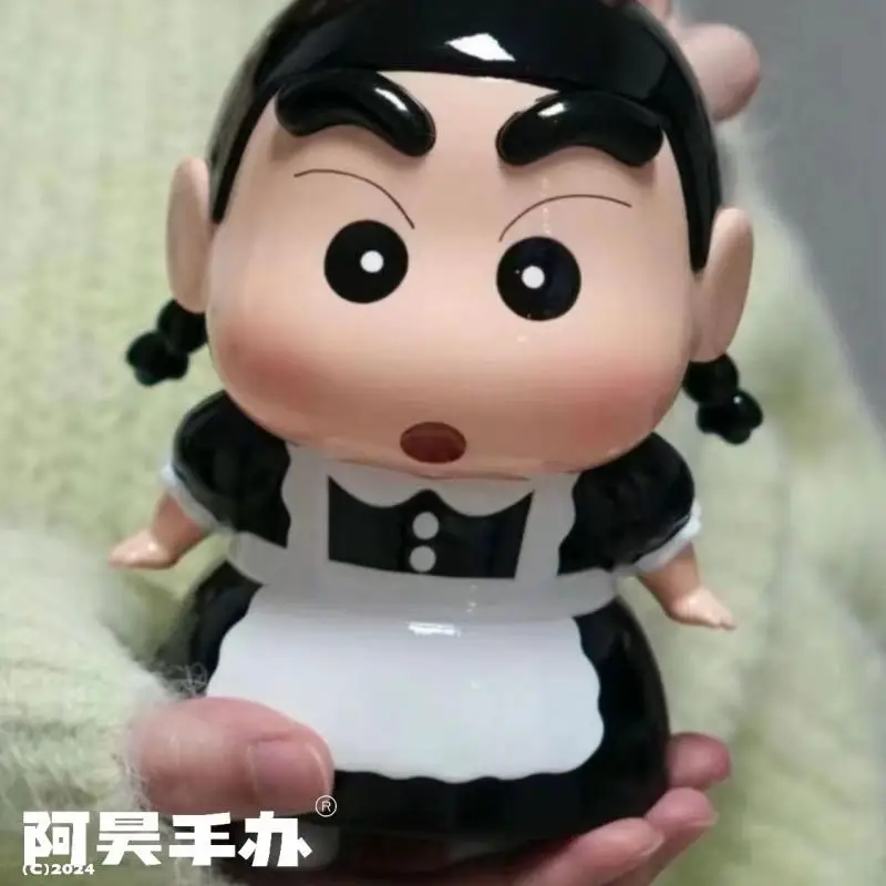 

New Crayon Shin-Chan Cos Maid Decorative Ornaments Cartoon Desktop Ornaments Children Toys Cute Styling Birthday Gift for Girls