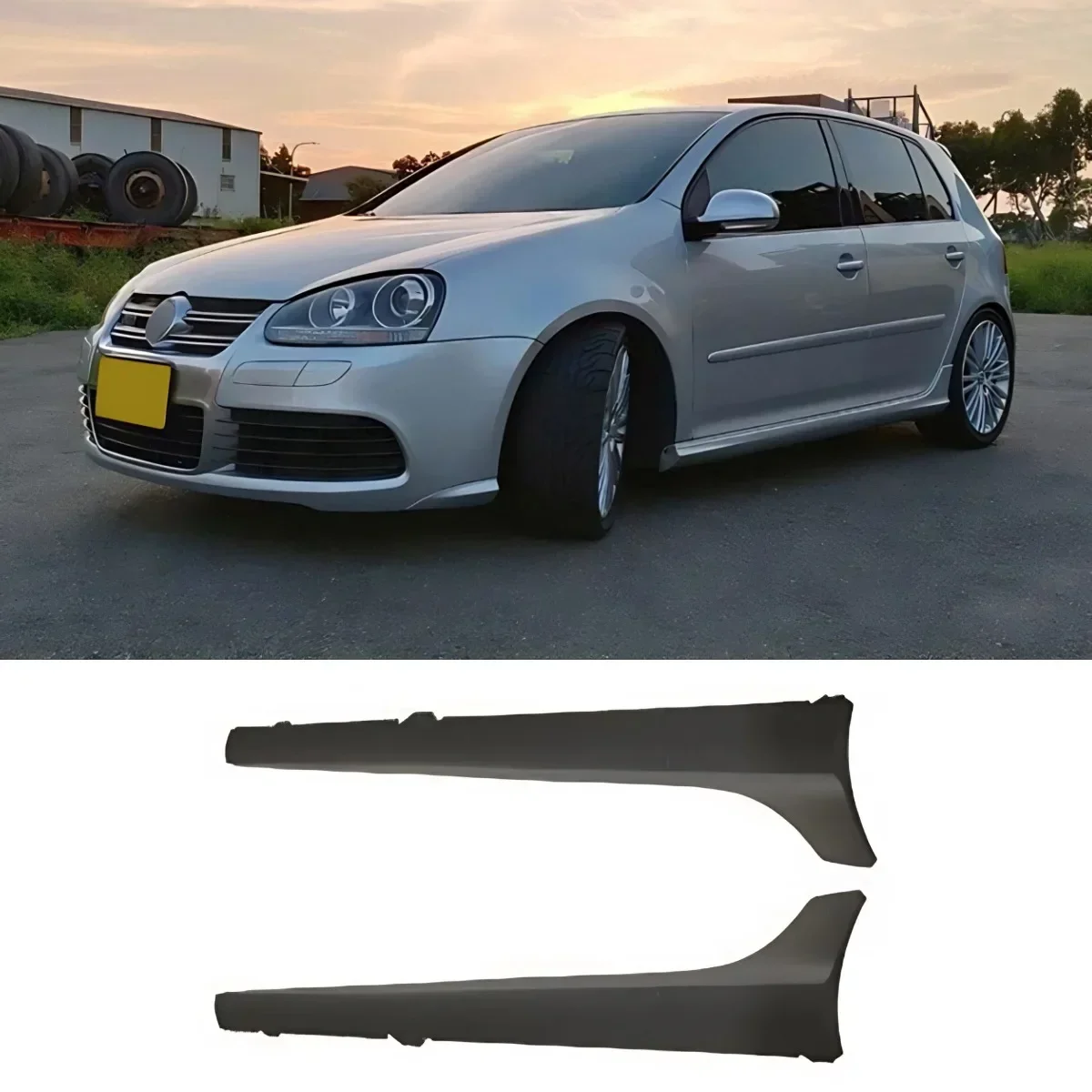 For Golf MK5 2003-2009 Body Kit Side Skirt Diffuser Splitter Side Skirt Extension For VW Golf MK5 2003-2009 Car Accessories