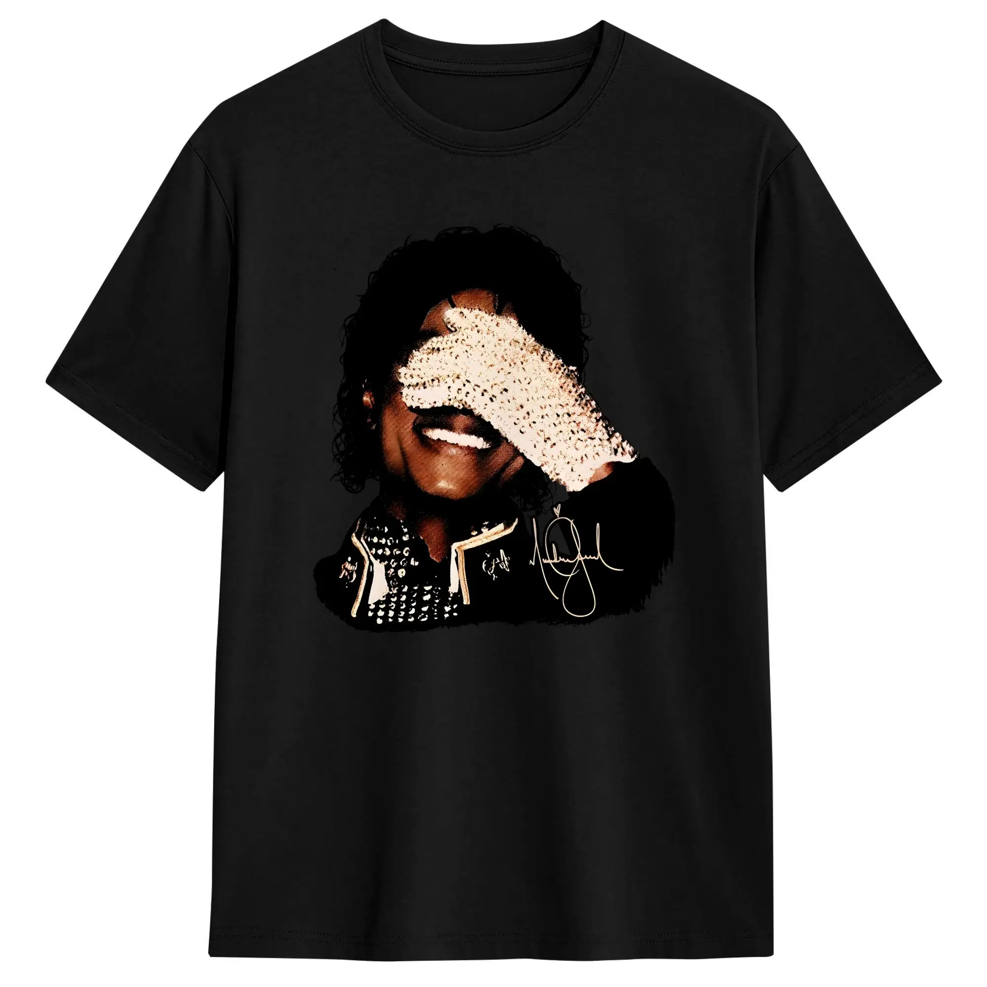Michael Jackson Laugh T-Shirt Summer  Harajuku T-Shirts Adult Cotton Round Neck 4XL 5XL 6XL Clothing Short Sleeve Vintage Tshirt