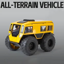 1/24 Russian Sherp All-terrain Car Model Toy Alloy Body Sound Light Doors Opened Shock Absorption Off Road Vehicle Gift for Kids