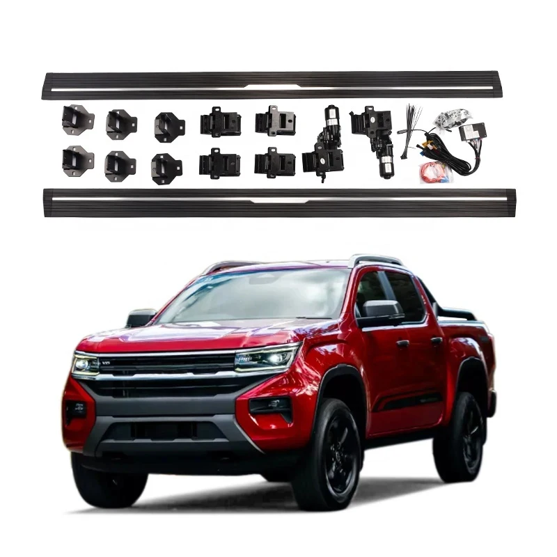 Top Quality Three Bracket Side Step Automatic Pedal Running Boards Crew Cab 2024