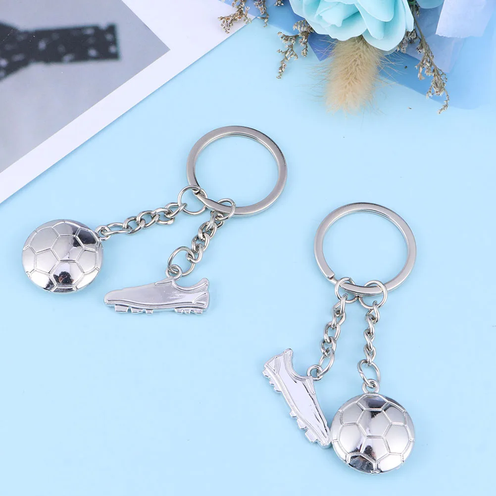 

1 Keychain for Boys Kids Soccer Keychain Key Pendant Party Favor Car Decorative Keyring Pendant Gift Box Bag