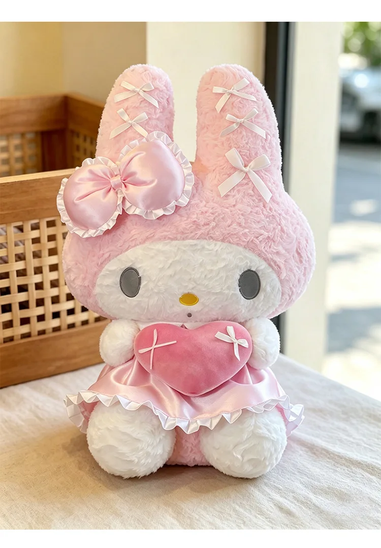 40/60cm Hello Kitty My Melody Plüschtier Rosa Spitzenherz Gefüllte Puppe Sofa-Kissen Wohnzimmer Heimdekoration Niedliche Puppe Geschenk – Detail 15